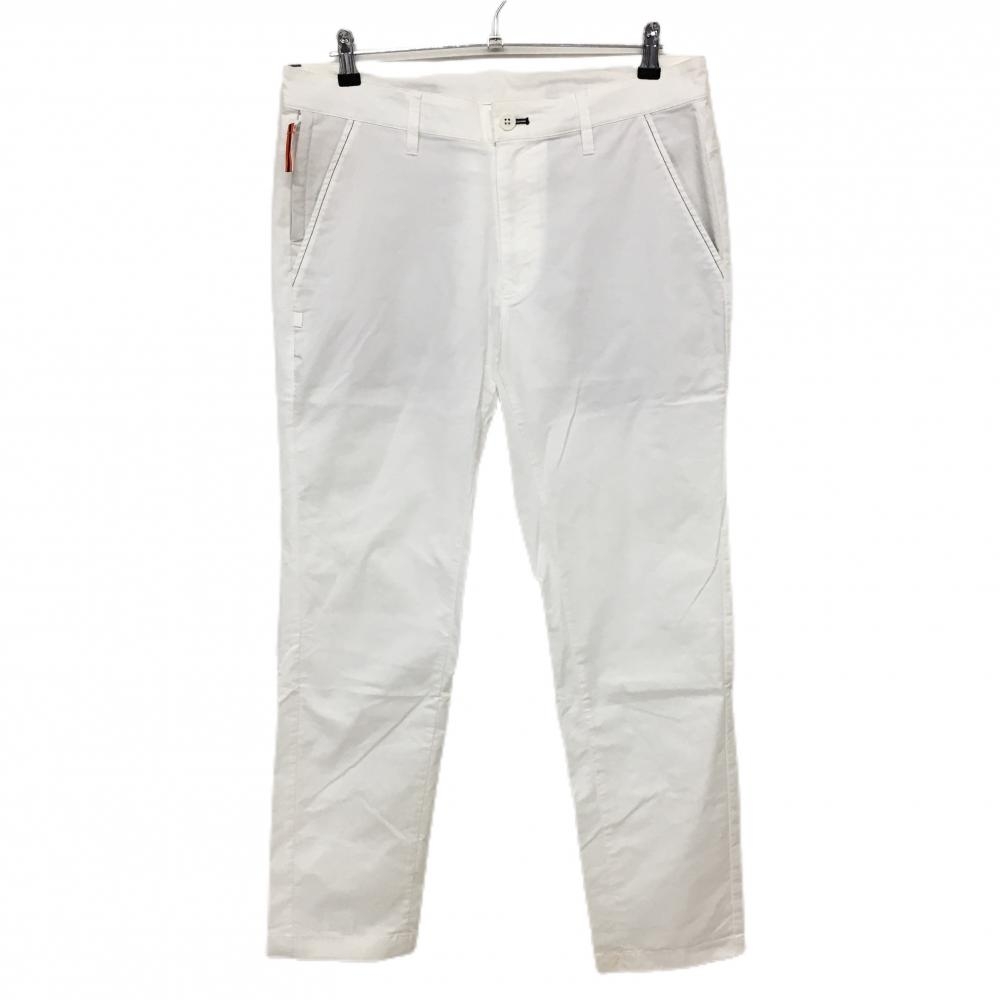 ジャックバニー パンツ 白 シンプル ストレッチ メンズ 6(XL) ゴルフウェア Jack Bunny