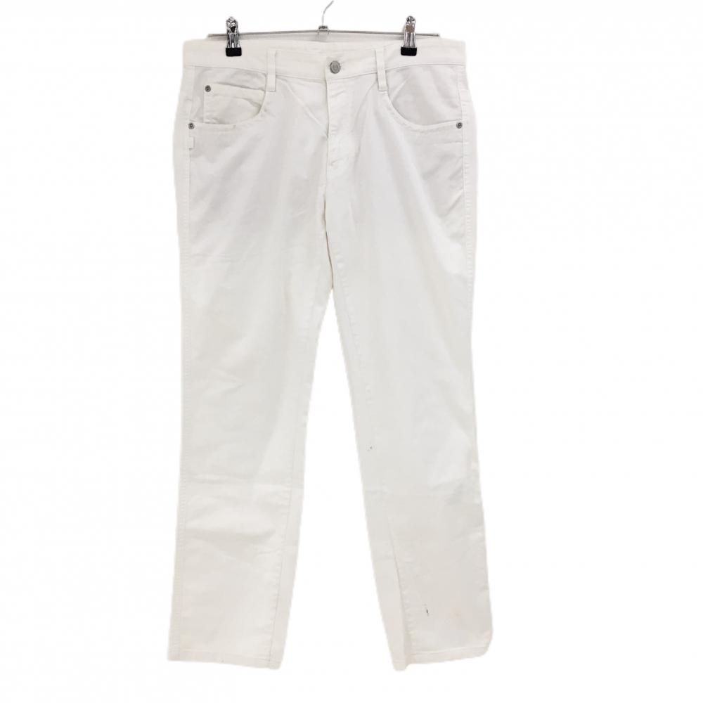 ジャックバニー パンツ 白 ストレッチ バックプリント メンズ 5(L) ゴルフウェア Jack Bunny