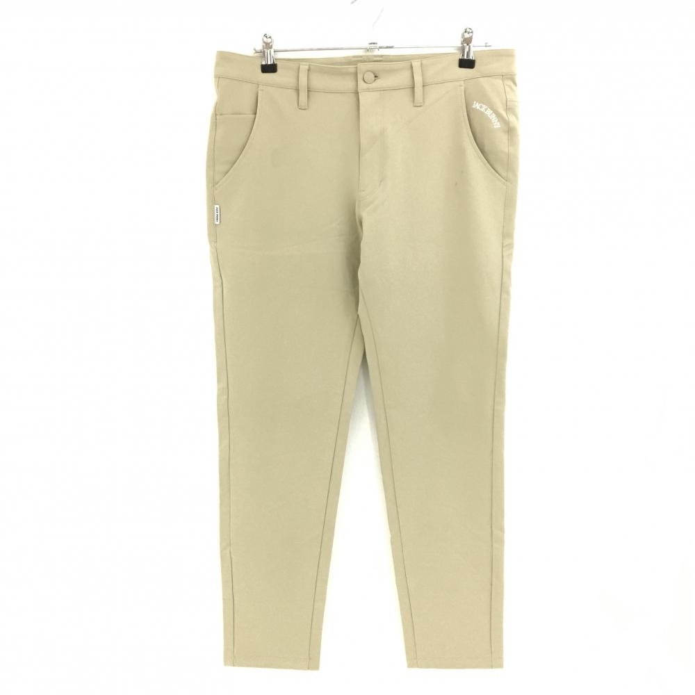 ジャックバニー パンツ ベージュ 無地 ロゴ刺しゅう メンズ 6(XL) ゴルフウェア 2024年モデル Jack Bunny