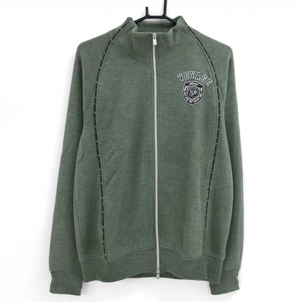 ゾーイ ジャケットブルゾン グリーン 起毛 パイピングライン 裏地付 メンズ 2(M) ゴルフウェア ZOY