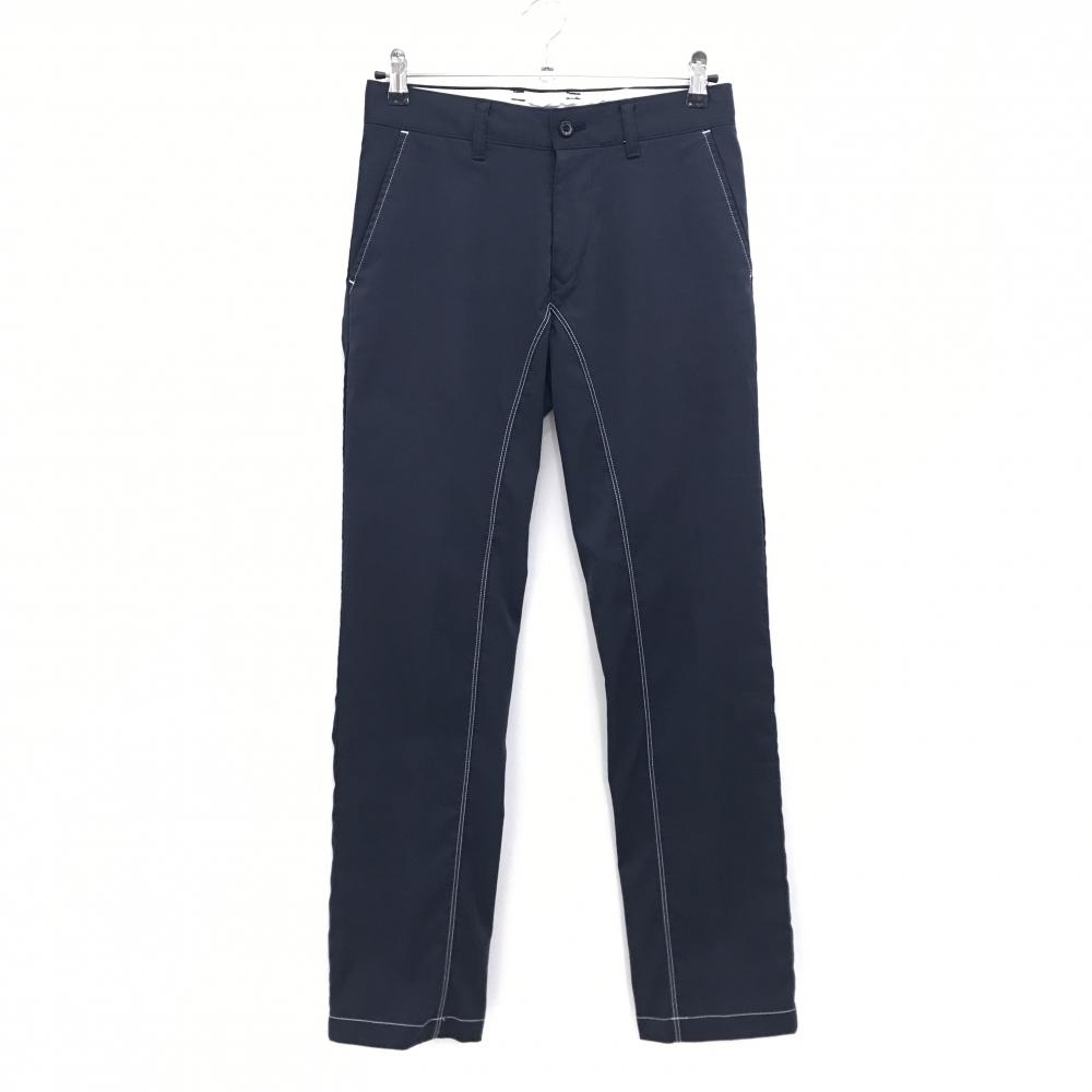 【美品】ゾーイ パンツ ネイビー×白 ステッチ ストレッチ メンズ 76 ゴルフウェア ZOY