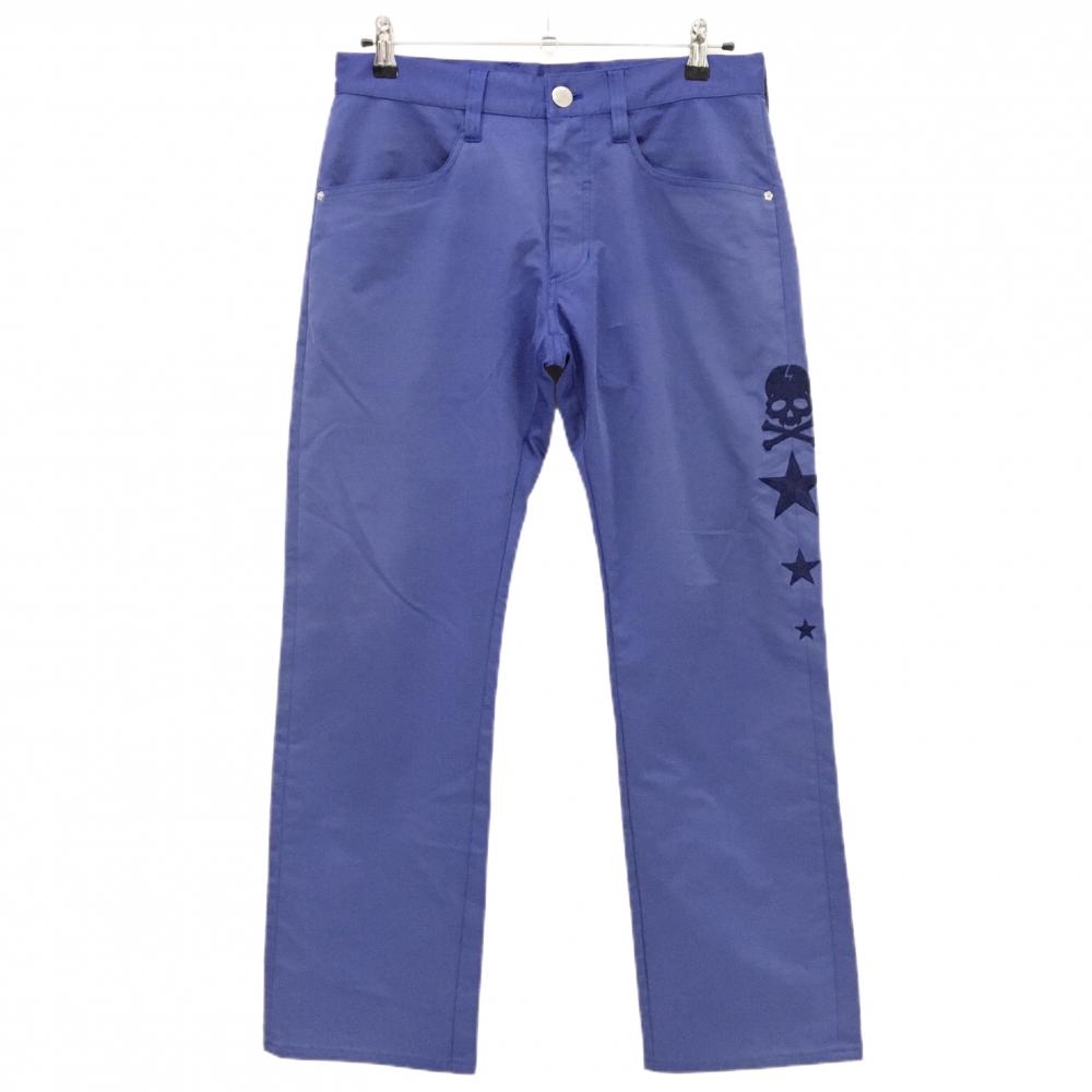 ダンスウィズドラゴン パンツ ブルー系 スカル・星刺しゅう  メンズ 2(M) ゴルフウェア Dance With Dragon