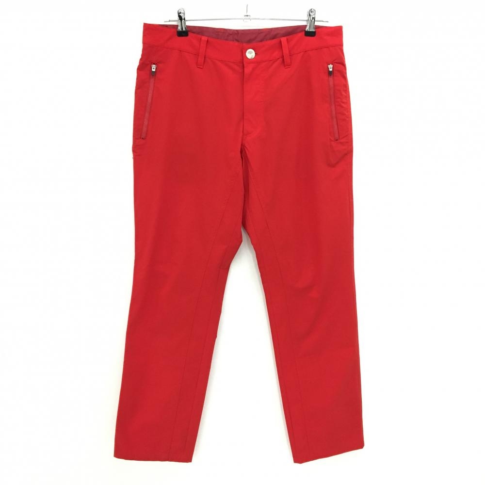 【美品】ダンスウィズドラゴン パンツ レッド ストレッチ ドラゴン刺しゅう  メンズ 3(L) ゴルフウェア Dance With Dragon
