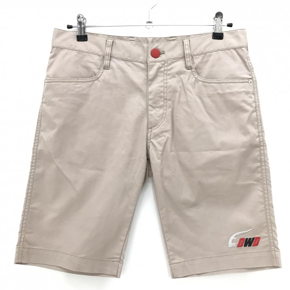 【美品】ダンスウィズドラゴン×ウルトラマン ハーフパンツ ベージュ ヒップドラゴン刺しゅう メンズ 2(M) ゴルフウェア Dance With Dragon