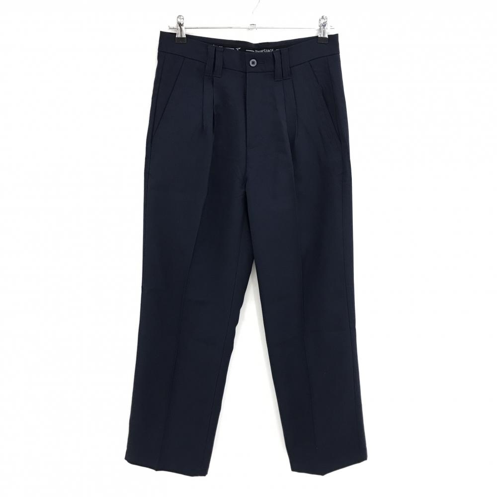 【超美品】ツアーステージ パンツ ネイビー バックロゴ刺しゅう メンズ 76 ゴルフウェア TOURSTAGE