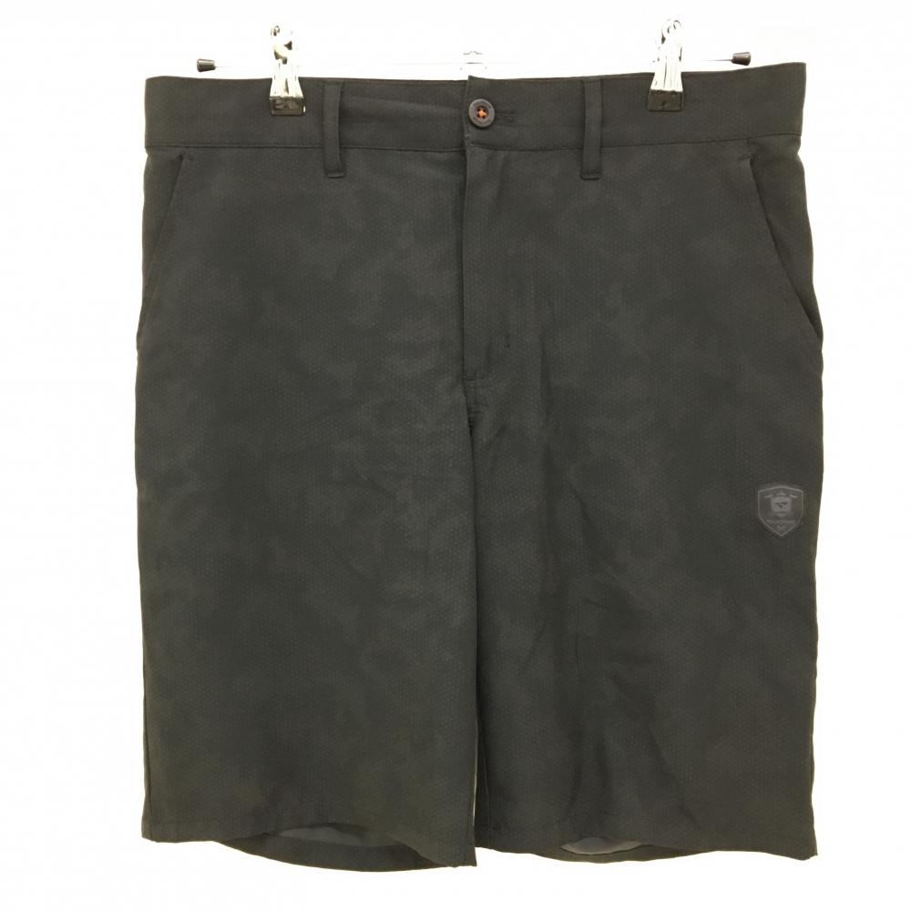 ツアーステージ ハーフパンツ 黒 地模様 薄手 メンズ  ゴルフウェア TOURSTAGE