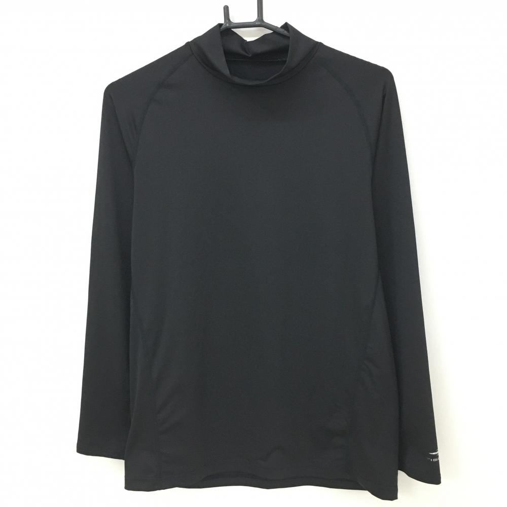 【超美品】ティゴラ インナーシャツ 黒 袖ロゴ ストレッチ メンズ XL ゴルフウェア TIGORA