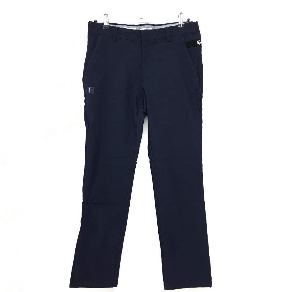 【超美品】テーラーメイド パンツ ネイビー×白 ロゴ ストレッチ メンズ 82 ゴルフウェア TaylorMade