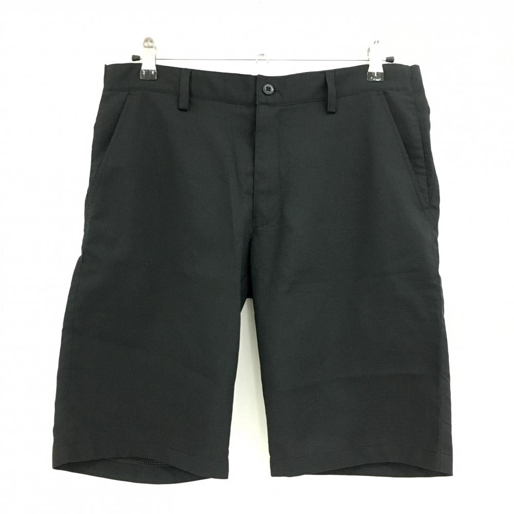 【美品】テーラーメイド ハーフパンツ 黒 メッシュ調  メンズ L ゴルフウェア TaylorMade