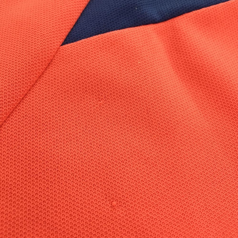 デサントゴルフ 長袖ポロシャツ ピンク×ブルー 中田英寿 メンズ