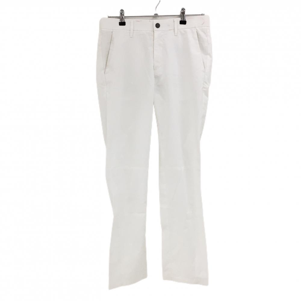 デサントゴルフ パンツ 白 バックロゴ 一部メッシュ調  メンズ 79/M ゴルフウェア DESCENTE