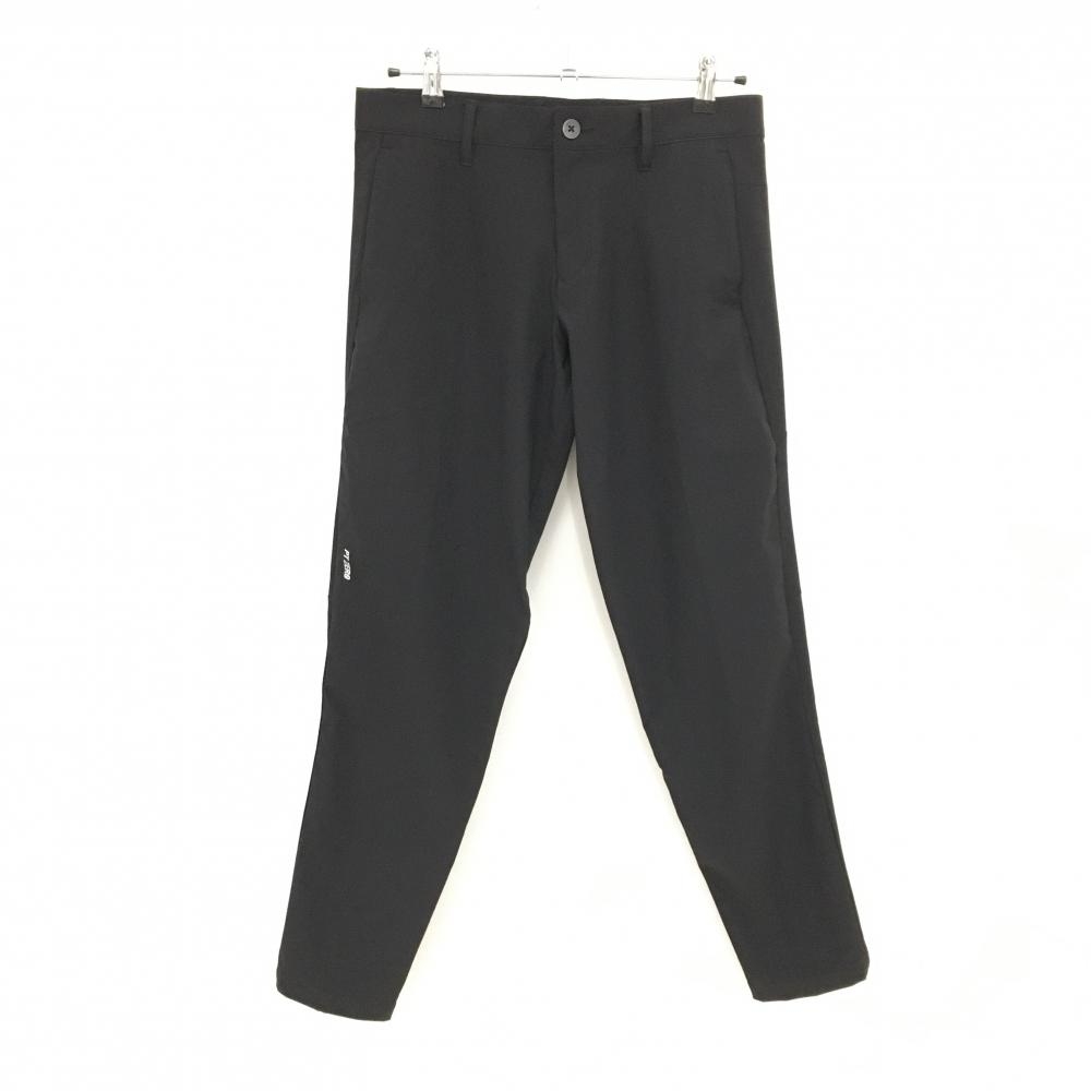 【美品】デサントゴルフ ナイロンパンツ 黒 シンプル ストレッチ 中田英寿 メンズ L ゴルフウェア DESCENTE