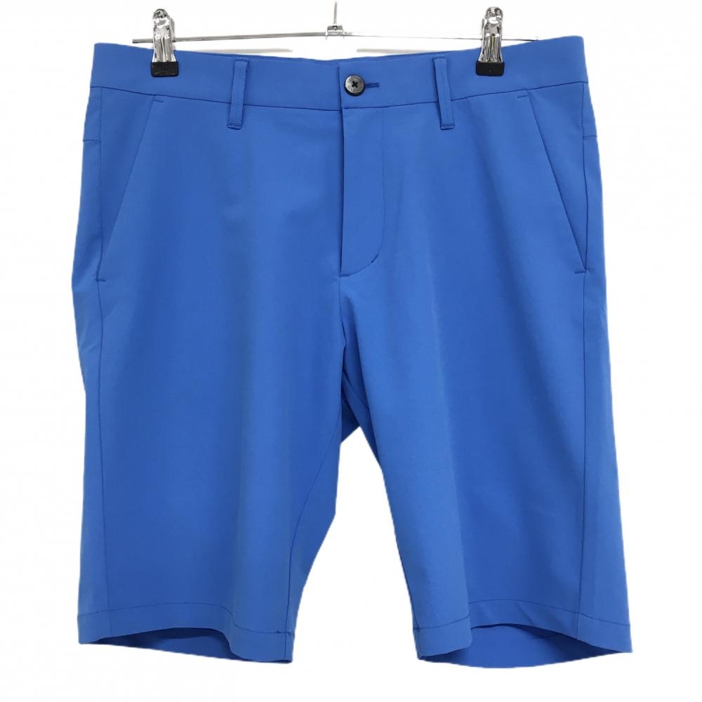 デサントゴルフ ハーフパンツ ブルー系 シンプル バックロゴ 中田英寿 メンズ 82(L) ゴルフウェア DESCENTE