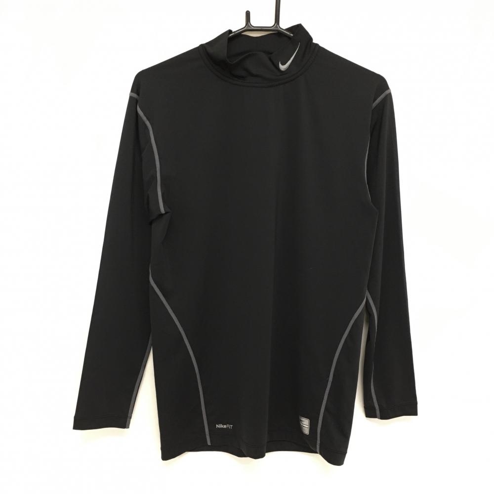 【超美品】ナイキ プロ ハイネックインナーシャツ 黒 NIKE FIT メンズ XL ゴルフウェア NIKE 画像