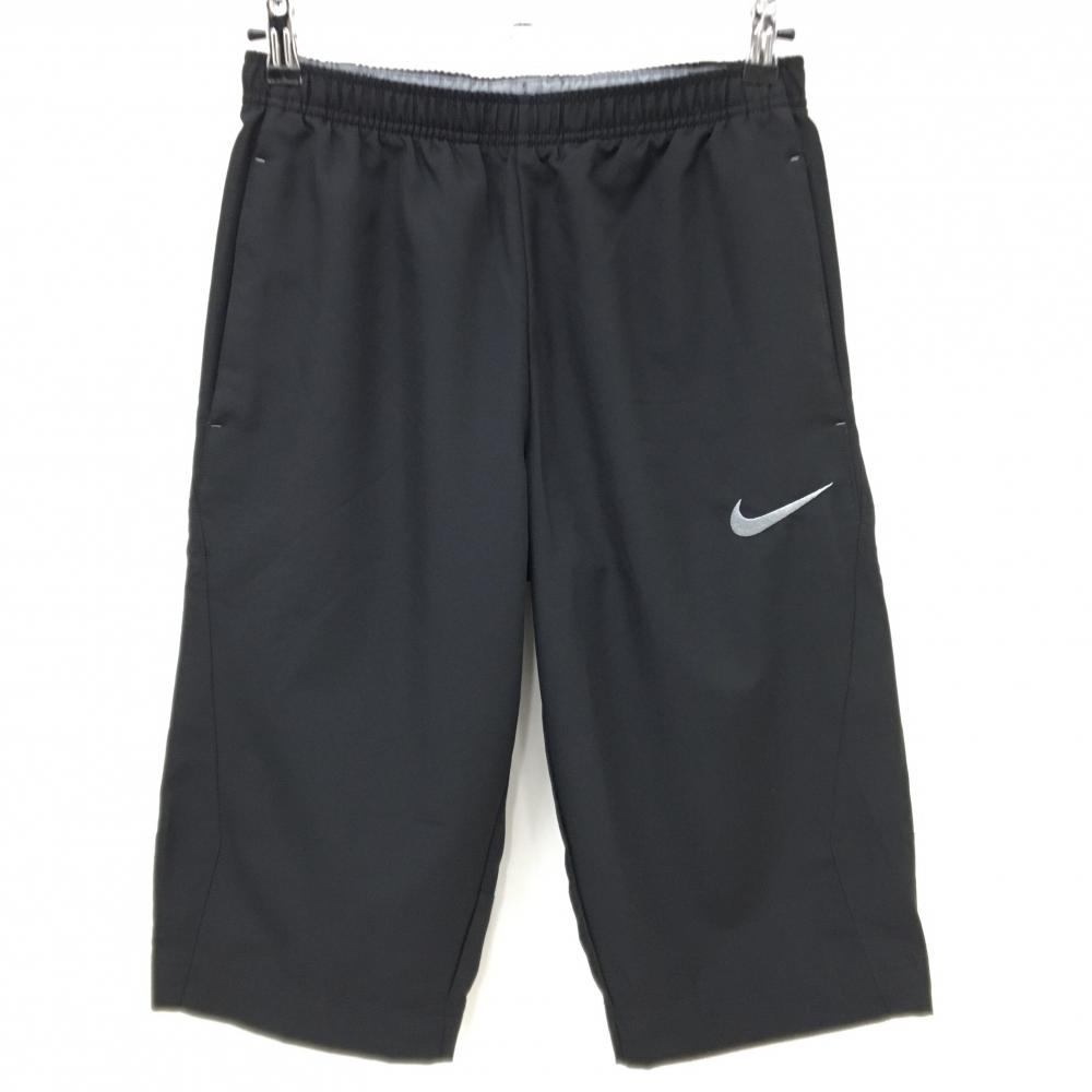【超美品】ナイキ 半端丈パンツ 黒 ウエストゴム DRY-FIT メンズ M ゴルフウェア NIKE