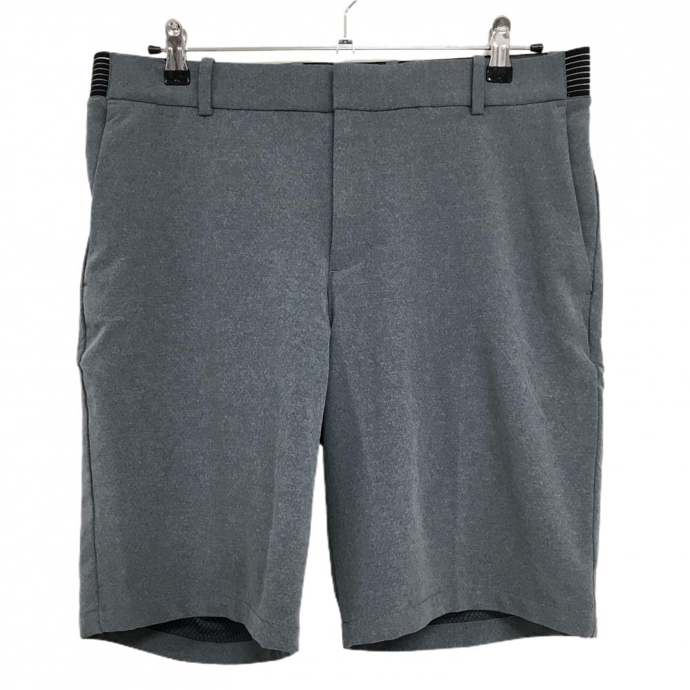 【超美品】ナイキ ハーフパンツ グレー×黒 ウエストゴムロゴ DRI-FIT ストレッチ メンズ XL ゴルフウェア NIKE