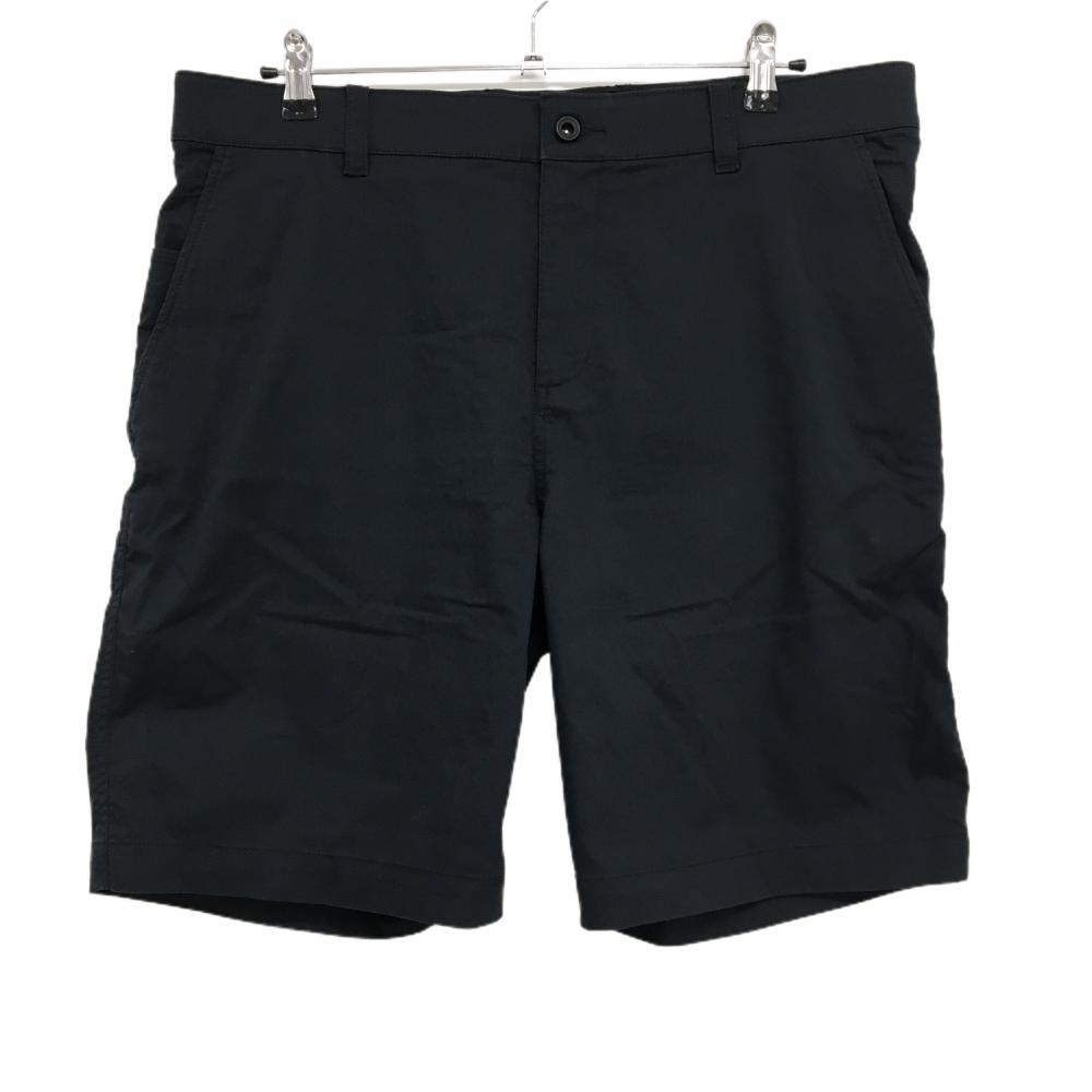【美品】ナイキ ハーフパンツ 黒 シンプル DRI-FIT ストレッチ 色褪せ少 メンズ XXL ゴルフウェア NIKE