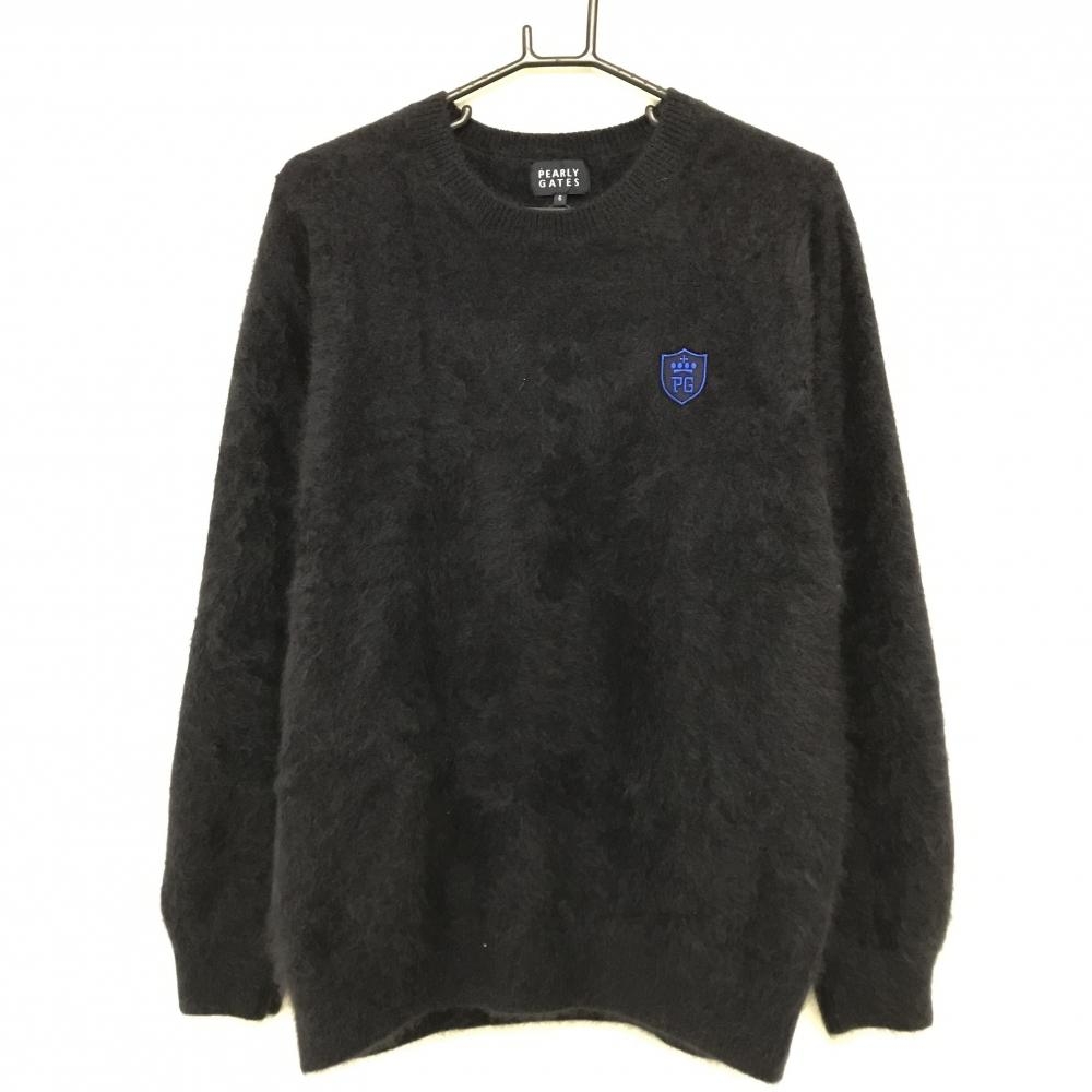 【超美品】パーリーゲイツ セーター ネイビー ロゴ刺しゅう ニット メンズ 6(XL) ゴルフウェア PEARLY GATES