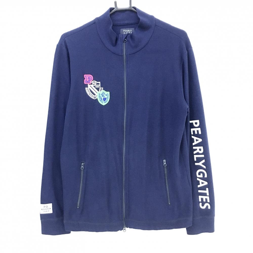 パーリーゲイツ ジップジャケット ネイビー 微起毛 ダブルジップ  メンズ 6(XL) ゴルフウェア PEARLY GATES