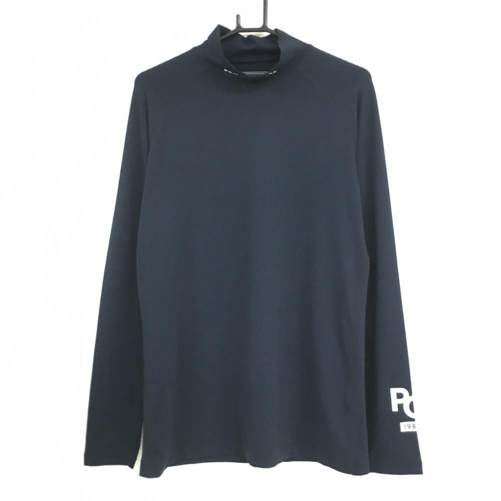 パーリーゲイツ ハイネックインナーシャツ 黒 ストレッチ メンズ 6(XL) ゴルフウェア PEARLY GATES