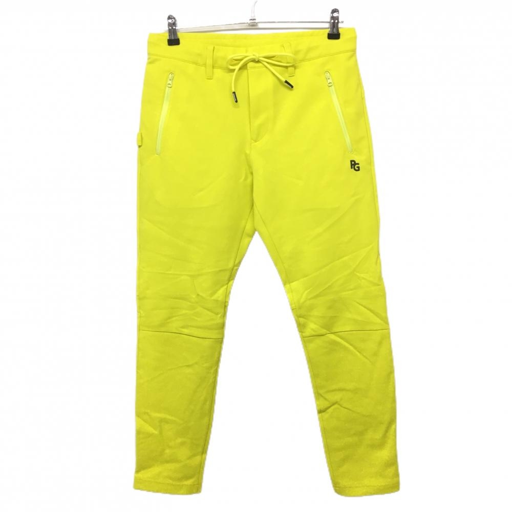 【超美品】パーリーゲイツ パンツ イエロー 千鳥織生地 ストレッチ メンズ 4(M) ゴルフウェア 2023年モデル PEARLY GATES