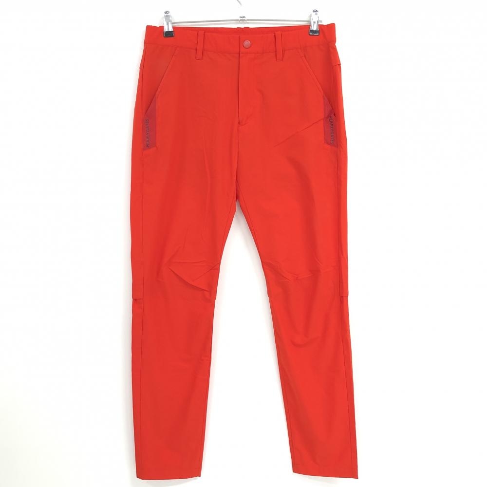 【美品】パーリーゲイツ パンツ レッド 織生地 ポケット口ロゴ メンズ 5(L) ゴルフウェア PEARLY GATES