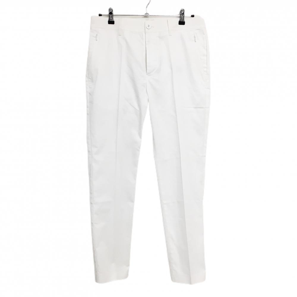 【美品】PGGパーリーゲイツ パンツ 白 無地 薄手  メンズ 5(L) ゴルフウェア PEARLY GATES