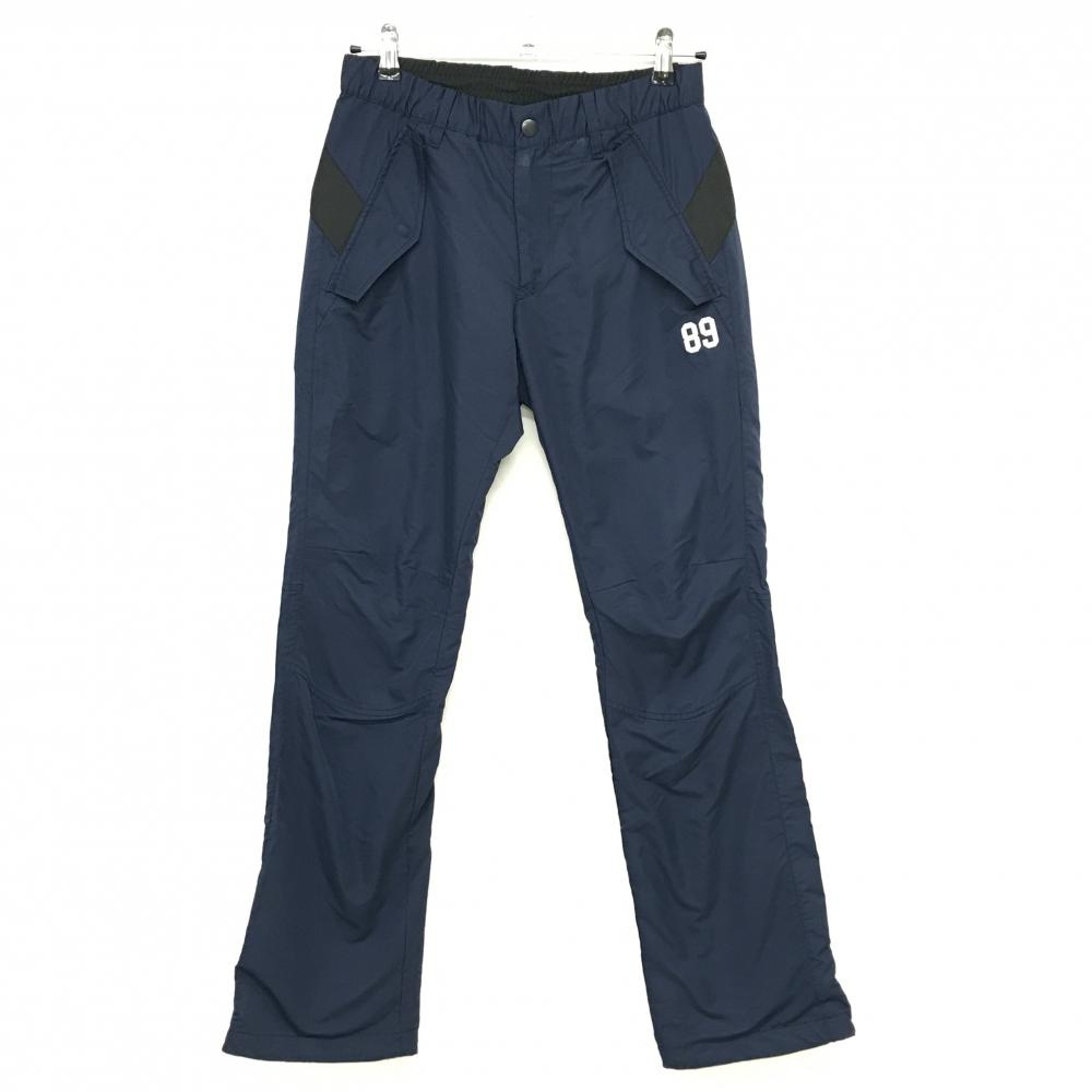 パーリーゲイツ パンツ ネイビー×黒 裏地メッシュ ウエストゴム メンズ 3(S) ゴルフウェア PEARLY GATES