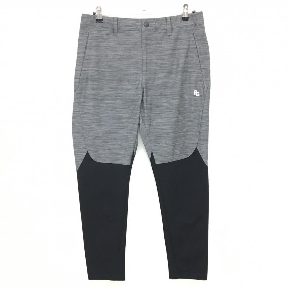 【新品】パーリーゲイツ パンツ 杢グレー×黒 切替 ストレッチ  メンズ 5(L) ゴルフウェア 2024年モデル PEARLY GATES