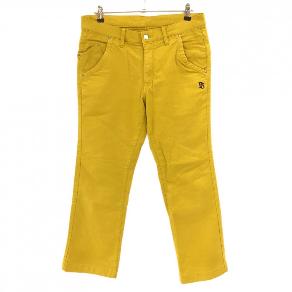 パーリーゲイツ パンツ イエロー系 ロゴ刺しゅう メンズ 6(XL) ゴルフウェア PEARLY GATES