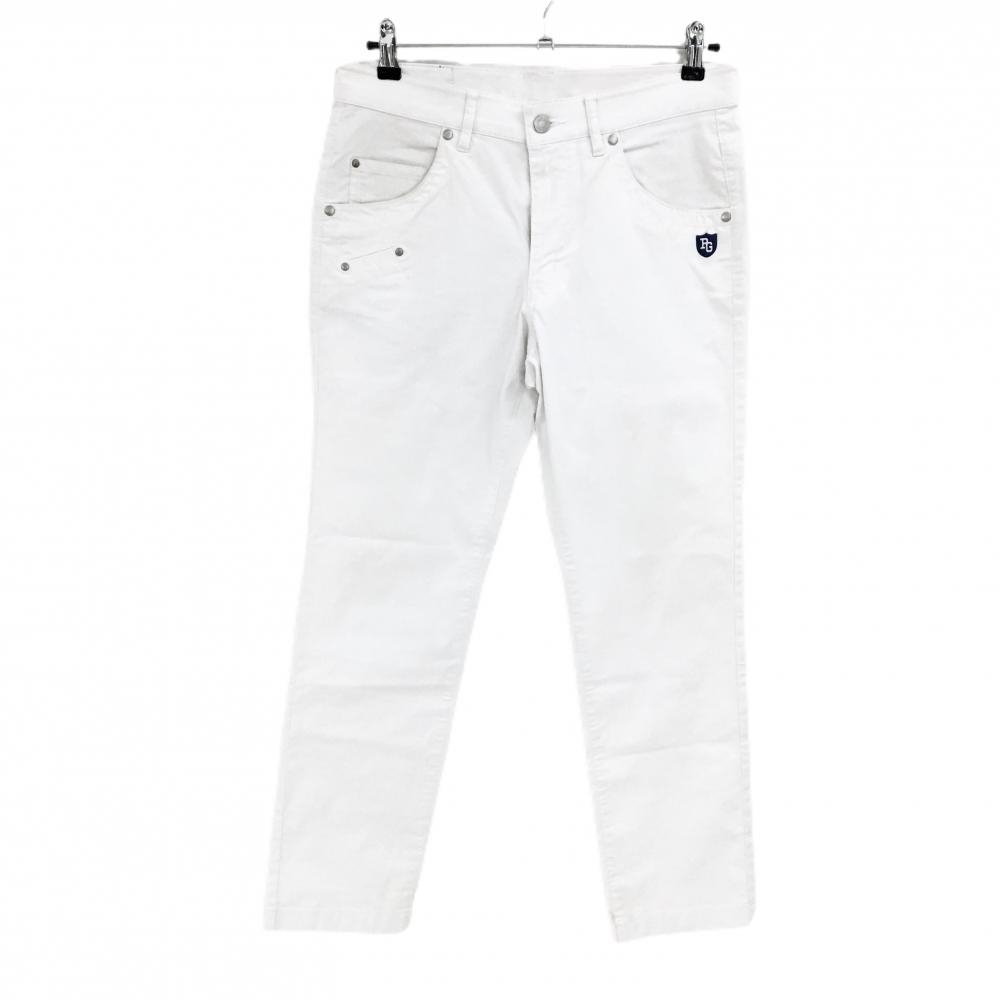 パーリーゲイツ パンツ 白 ロゴプリント 30周年 メンズ 4(M) ゴルフウェア PEARLY GATES