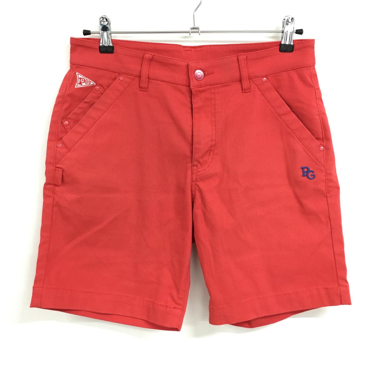 パーリーゲイツ ハーフパンツ レッド ロゴネイビー 30周年 メンズ 3(S) ゴルフウェア PEARLY GATES