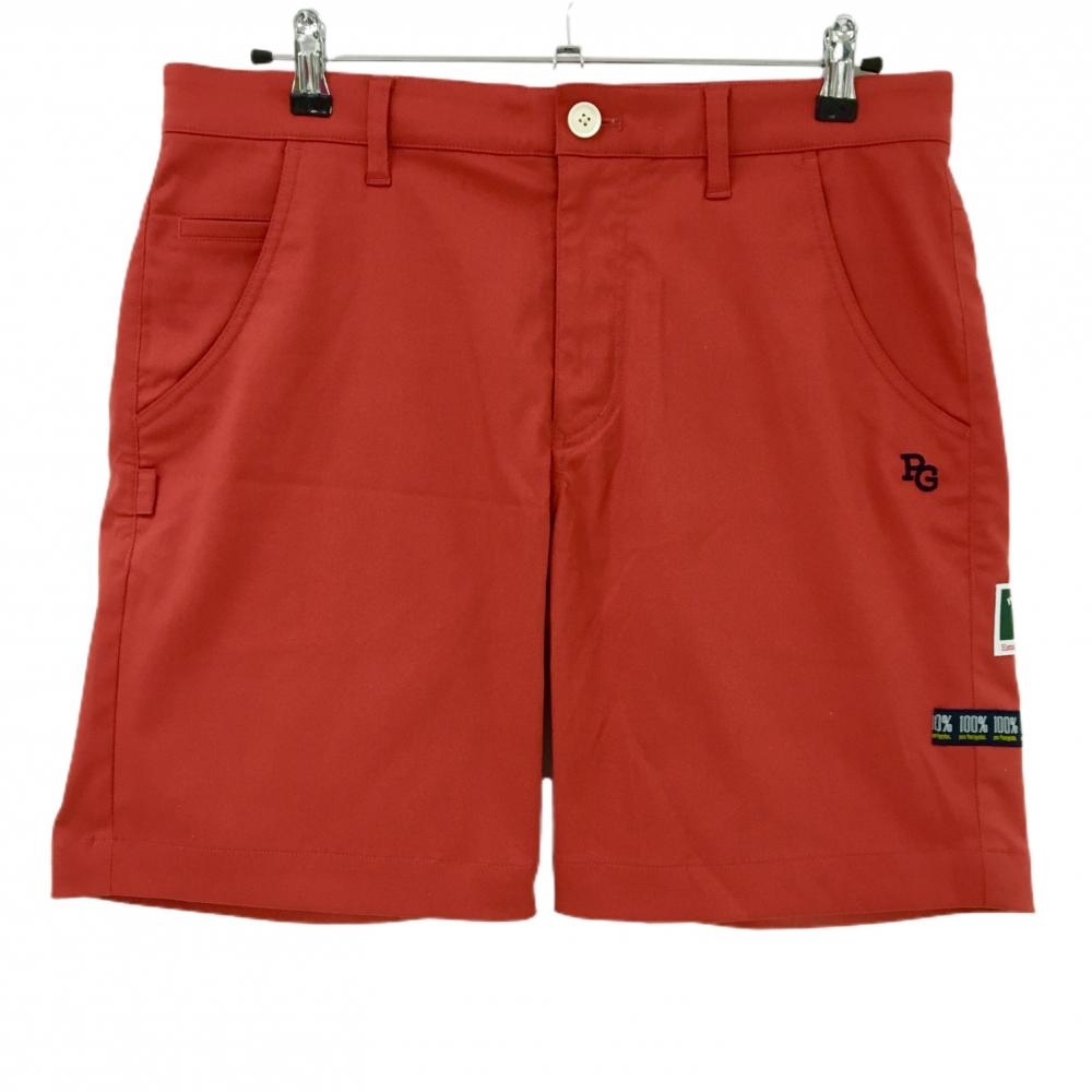 【美品】パーリーゲイツ ハーフパンツ レッド×ダークネイビー 内側柄  メンズ 5(L) ゴルフウェア 2025年モデル PEARLY GATES