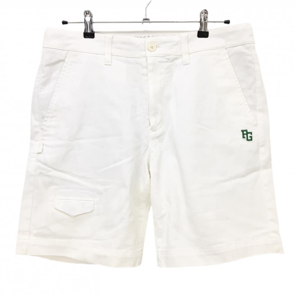 【美品】パーリーゲイツ ハーフパンツ 白  メンズ 5(L) ゴルフウェア PEARLY GATES