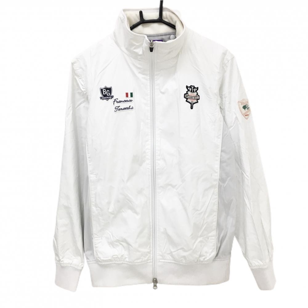 ビームスゴルフ ライナー付ジャケット 白 蓄熱裏地 フリースベスト付  メンズ S ゴルフウェア BEAMS GOLF