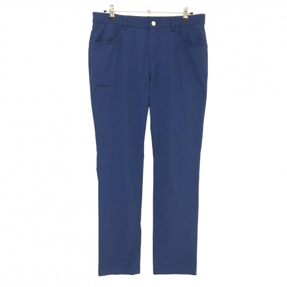 【美品】ビームスゴルフ パンツ ブルーネイビー系 ストレッチ 薄手 無地 メンズ XL ゴルフウェア BEAMS GOLF