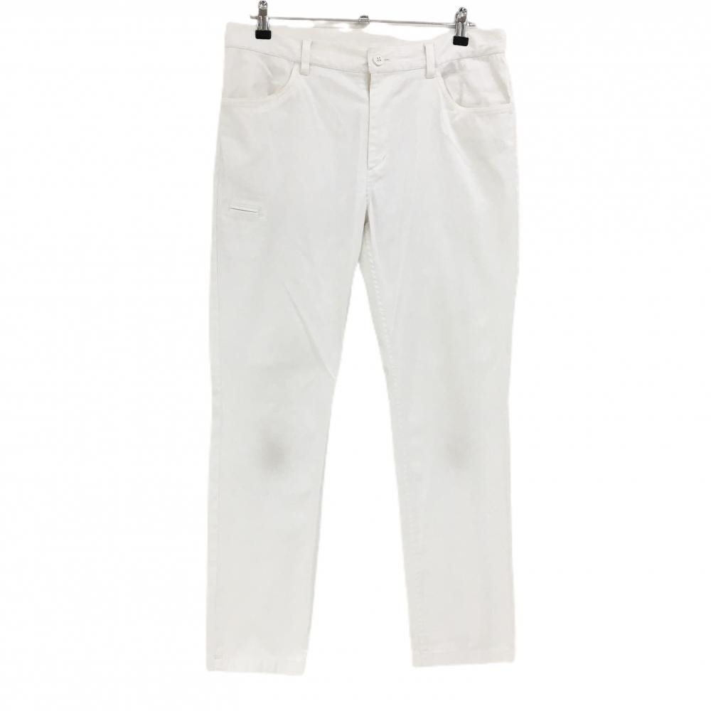 ビームスゴルフ パンツ 白 バックロゴ刺しゅう メンズ XL ゴルフウェア BEAMS GOLF
