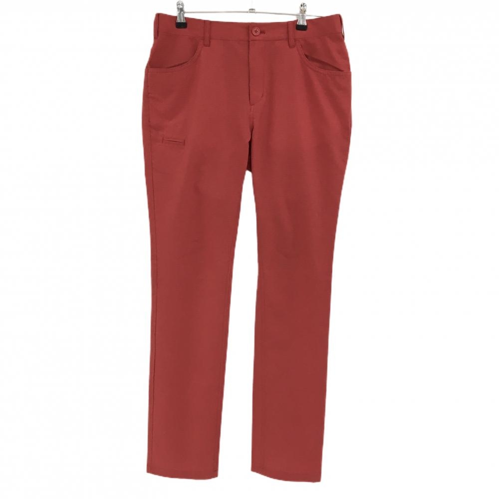 ビームスゴルフ パンツ レッド 格子柄地模様 ロゴブルー  メンズ M ゴルフウェア BEAMS GOLF