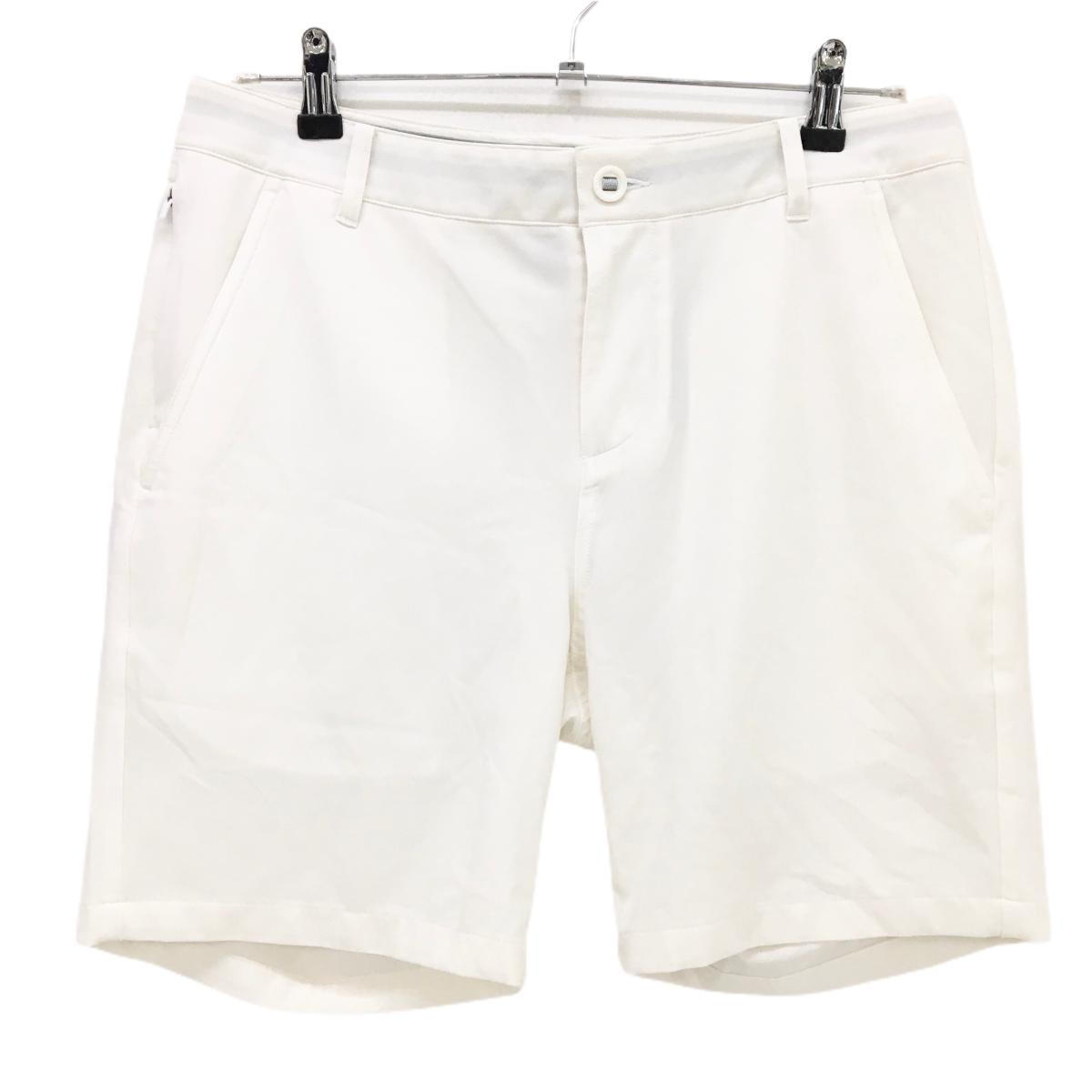 【超美品】プーマ ハーフパンツ 白 シンプル ストレッチ メンズ S ゴルフウェア PUMA