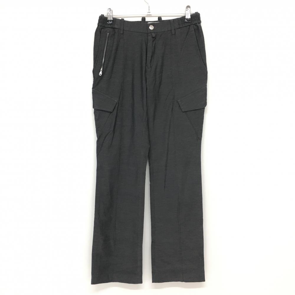 マークアンドロナ カーゴパンツ 黒 ストレッチ ウエストゴム  メンズ S ゴルフウェア MARK＆LONA