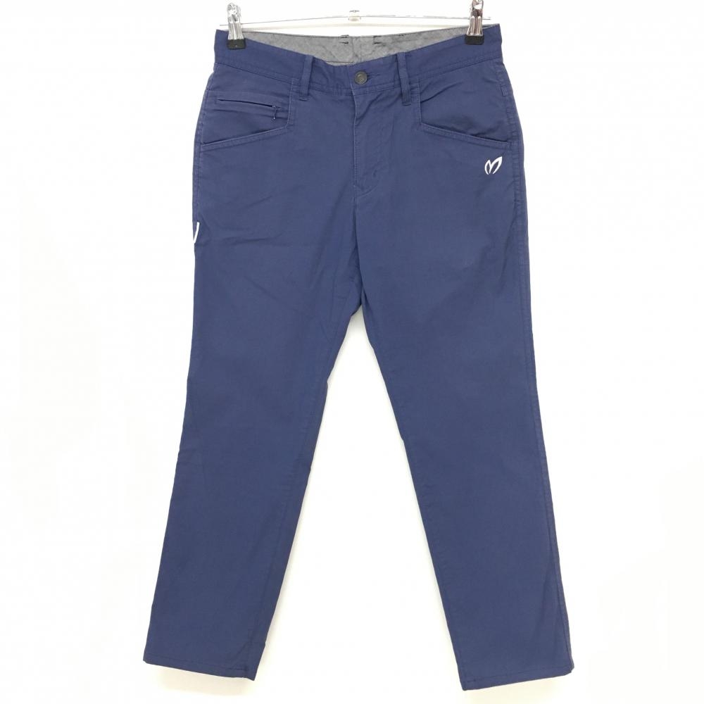 マスターバニー パンツ ネイビー 細ストライプ ロゴ刺しゅう  メンズ 3(S) ゴルフウェア MASTER BUNNY EDITION