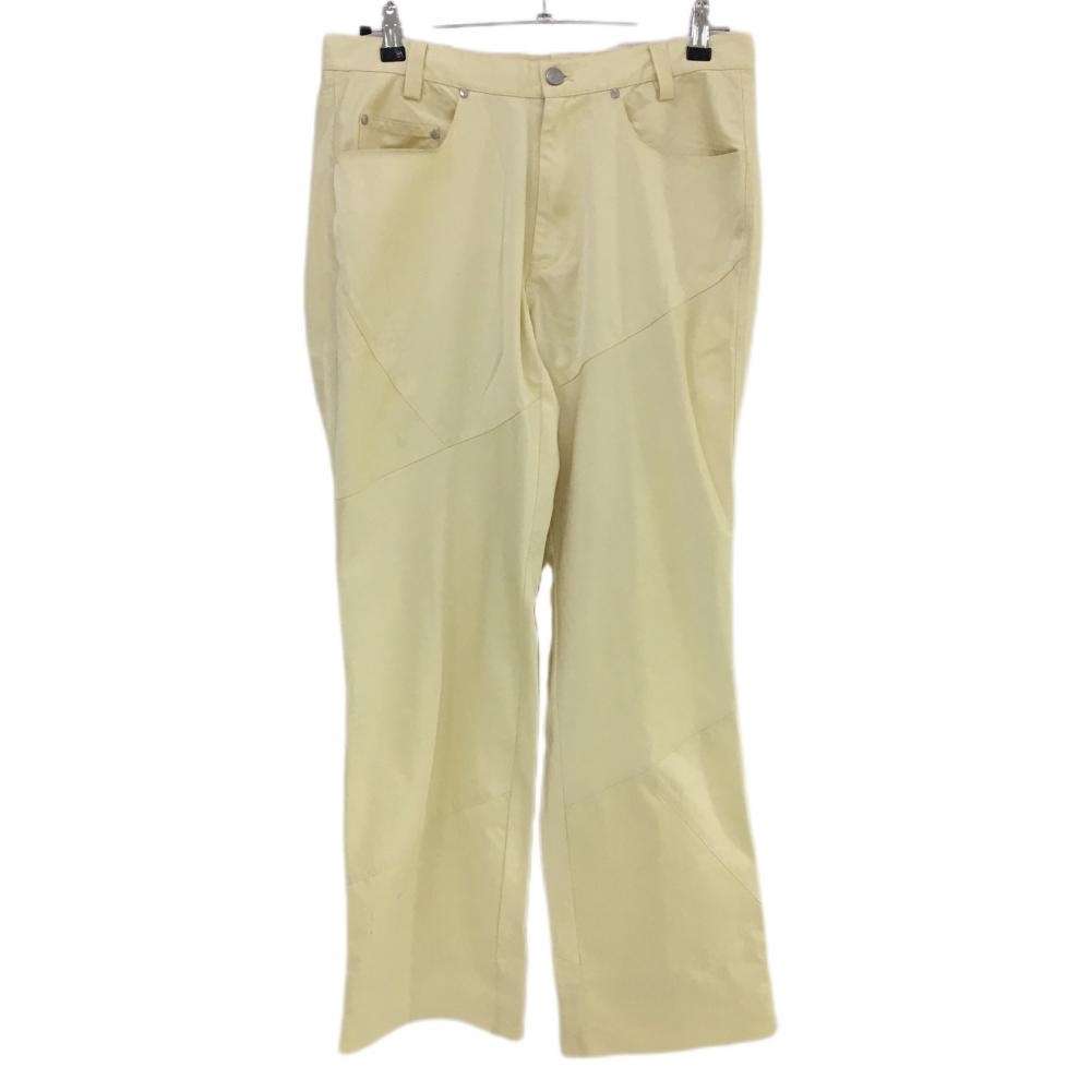 マンシングウェア パンツ イエロー ストライプ織生地 サイド一部メッシュ  メンズ 82 ゴルフウェア Munsingwear