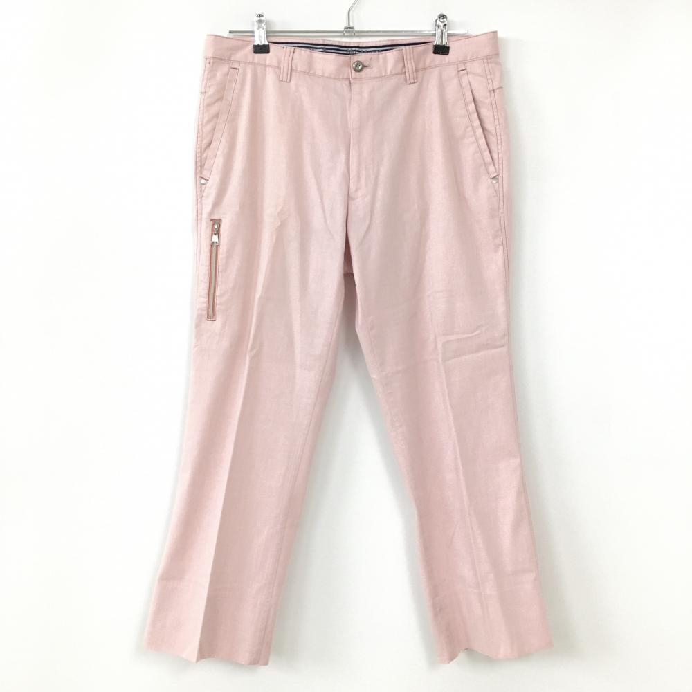 マンシングウェア パンツ ピンク 織生地 麻混  メンズ 88 ゴルフウェア Munsingwear