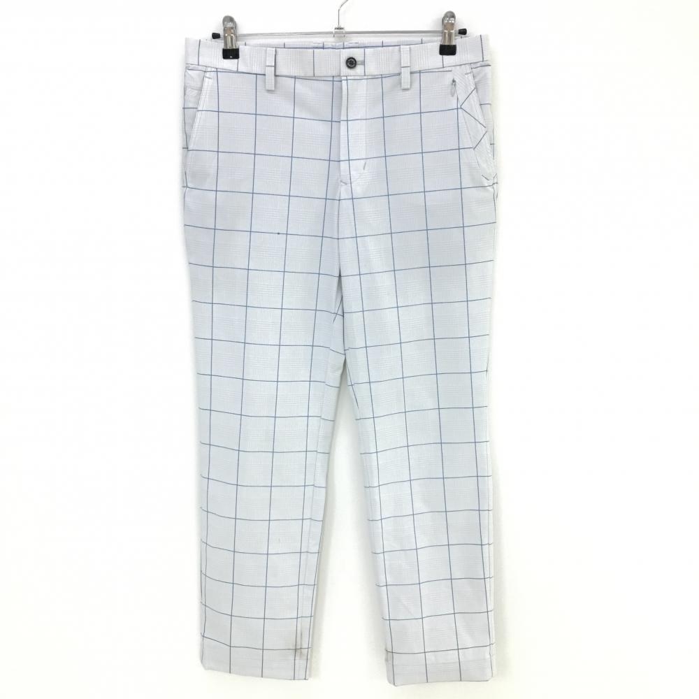 マンシングウェア パンツ グレー×ブルー グレンチェック柄  メンズ 82 ゴルフウェア Munsingwear