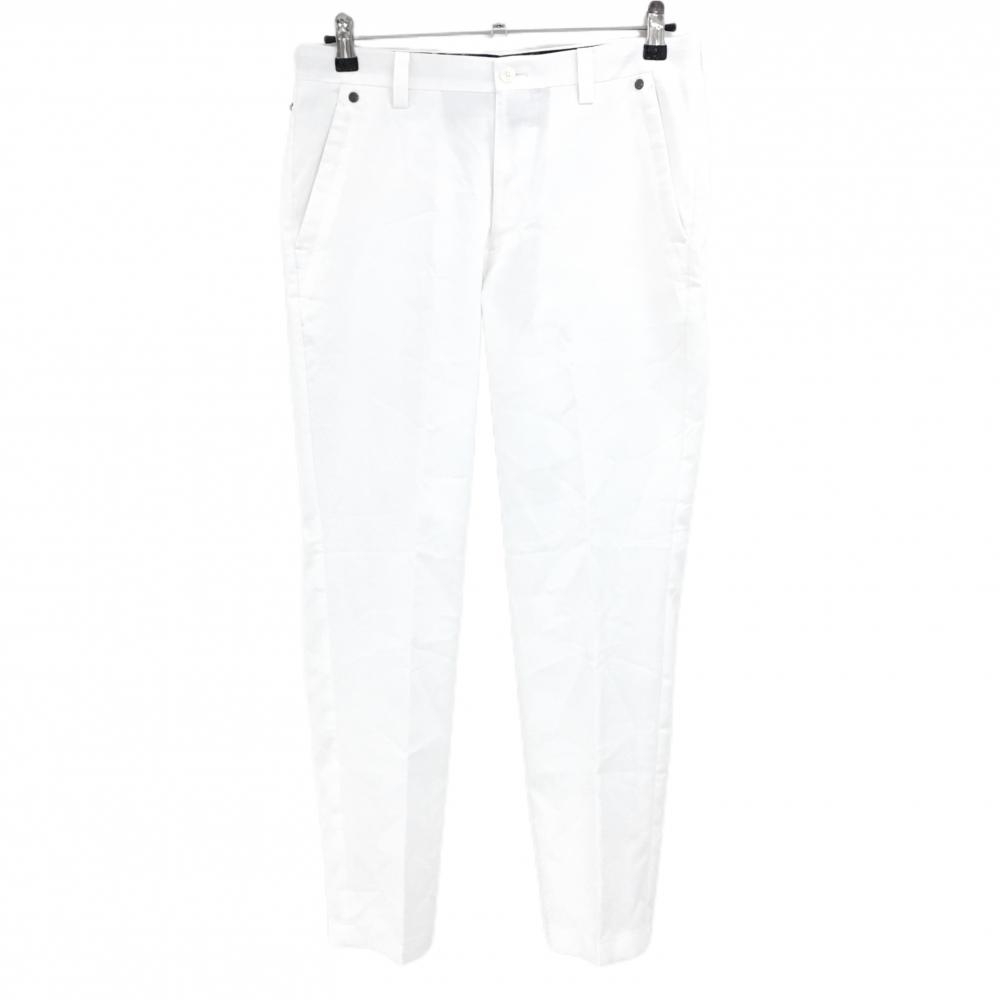 【超美品】マンシングウェア パンツ 白 ストレッチ 薄手 メンズ 79 ゴルフウェア Munsingwear