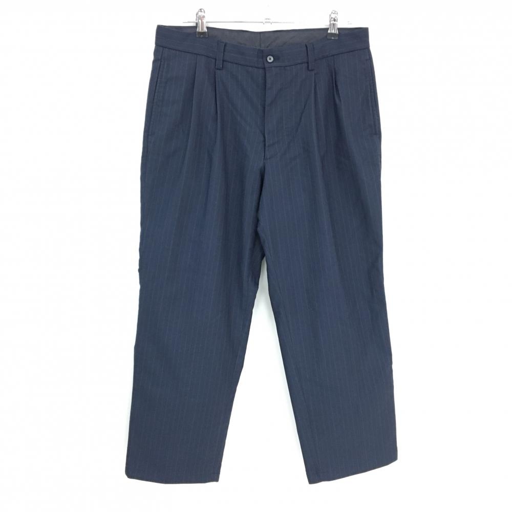 【超美品】ペンギンバイマンシングウェア パンツ ネイビー ストライプ コットン混 メンズ XL ゴルフウェア 2025年モデル Munsingwear