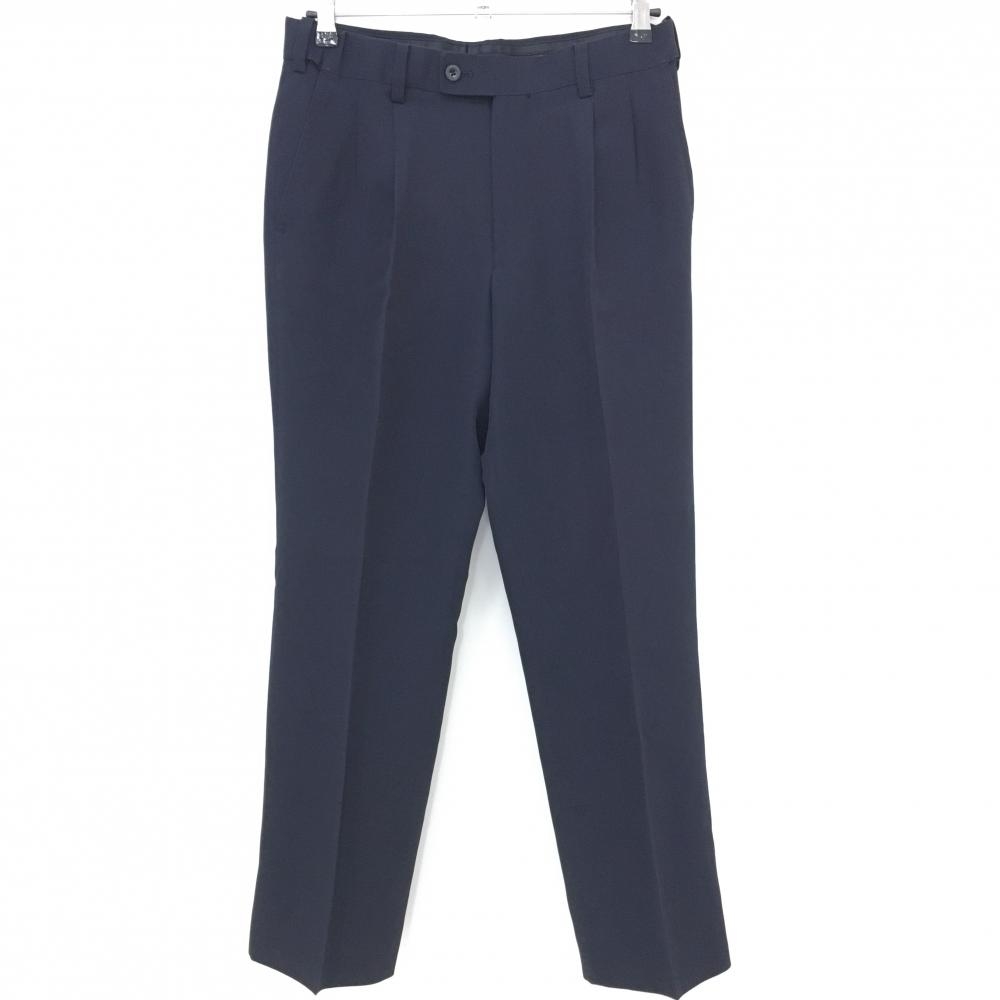 【美品】ミズノゴルフ タックパンツ ネイビー シンプル  メンズ 76 ゴルフウェア MIZUNO