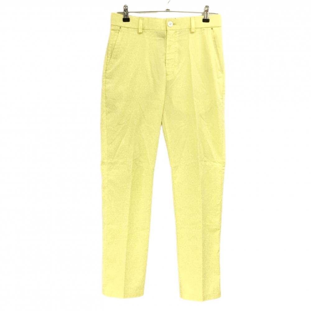 ミズノゴルフ パンツ イエロー サッカー生地 メンズ M ゴルフウェア MIZUNO