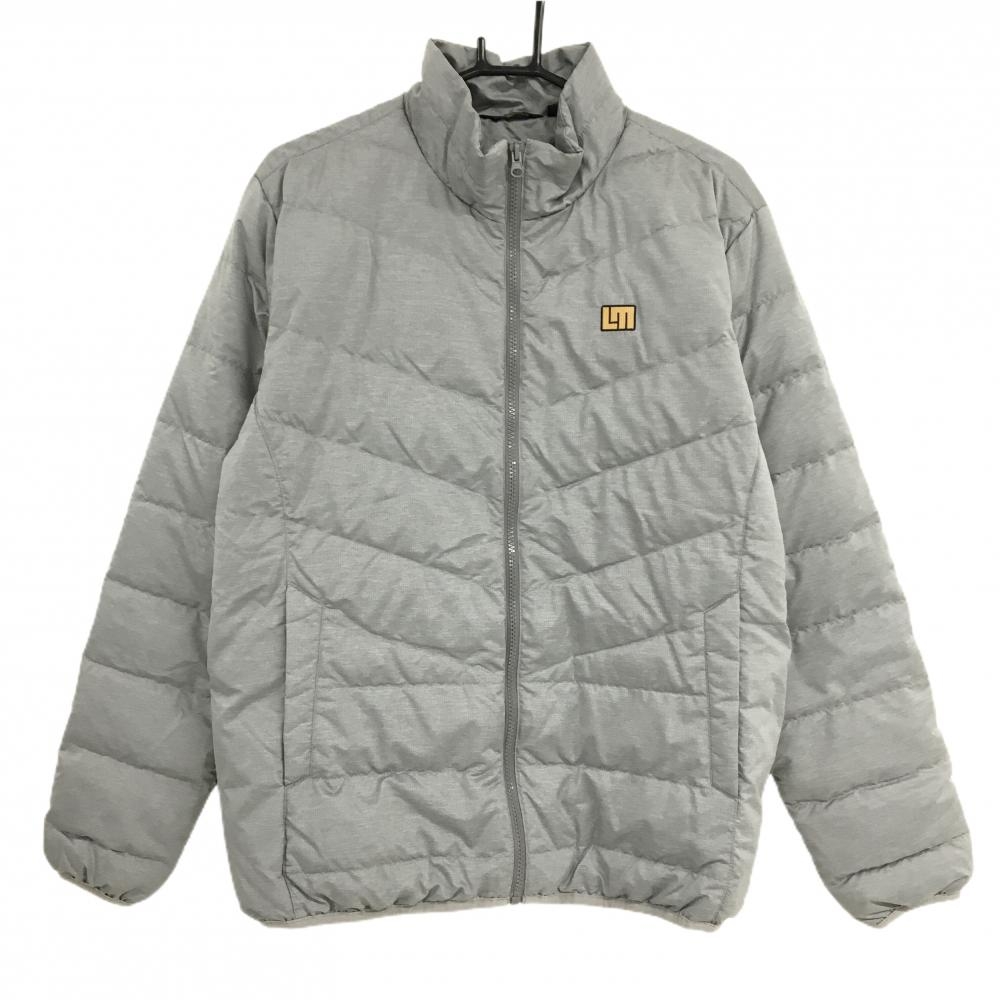 【超美品】ラウドマウス ダウンジャケット グレー ロゴワッペン ダウン80％  メンズ L ゴルフウェア LOUDMOUTH
