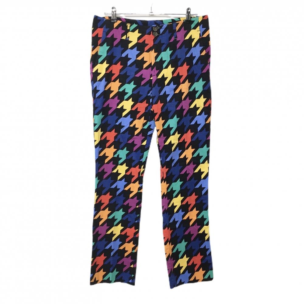 ラウドマウス パンツ 黒×マルチカラー ラズルダズルブラック  メンズ 34×UF ゴルフウェア LOUDMOUTH